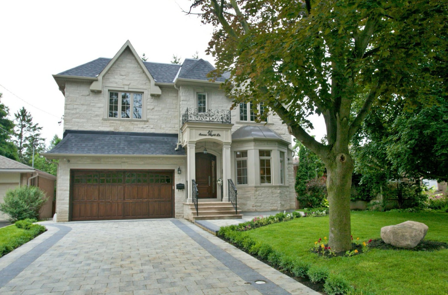 Custom stone home in Toronto built by Atena